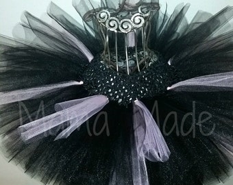 Black and Pink Tutu Pink and Black Tutu Black with touches of pink tutu,girls tutu, flower girl tutu,birthday tutu,full tutu,photo prop tutu