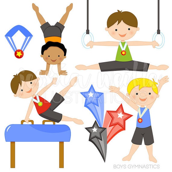 free clip art gymnastics cartoon - photo #20