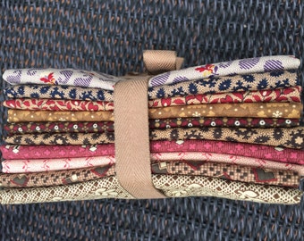 FAT QUARTER STASH Bundle - - 10 Fat Quarters from Judie Rothermel's Fabric Collection titled "Judie's Album Quilt