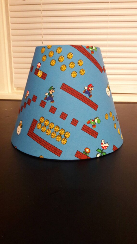 Mario on level lamp shade Nintendo