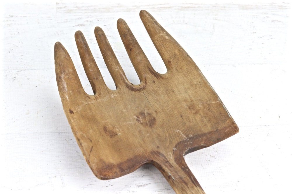 Primitive Vintage Pitch Fork Vintage Fork Vintage Wooden