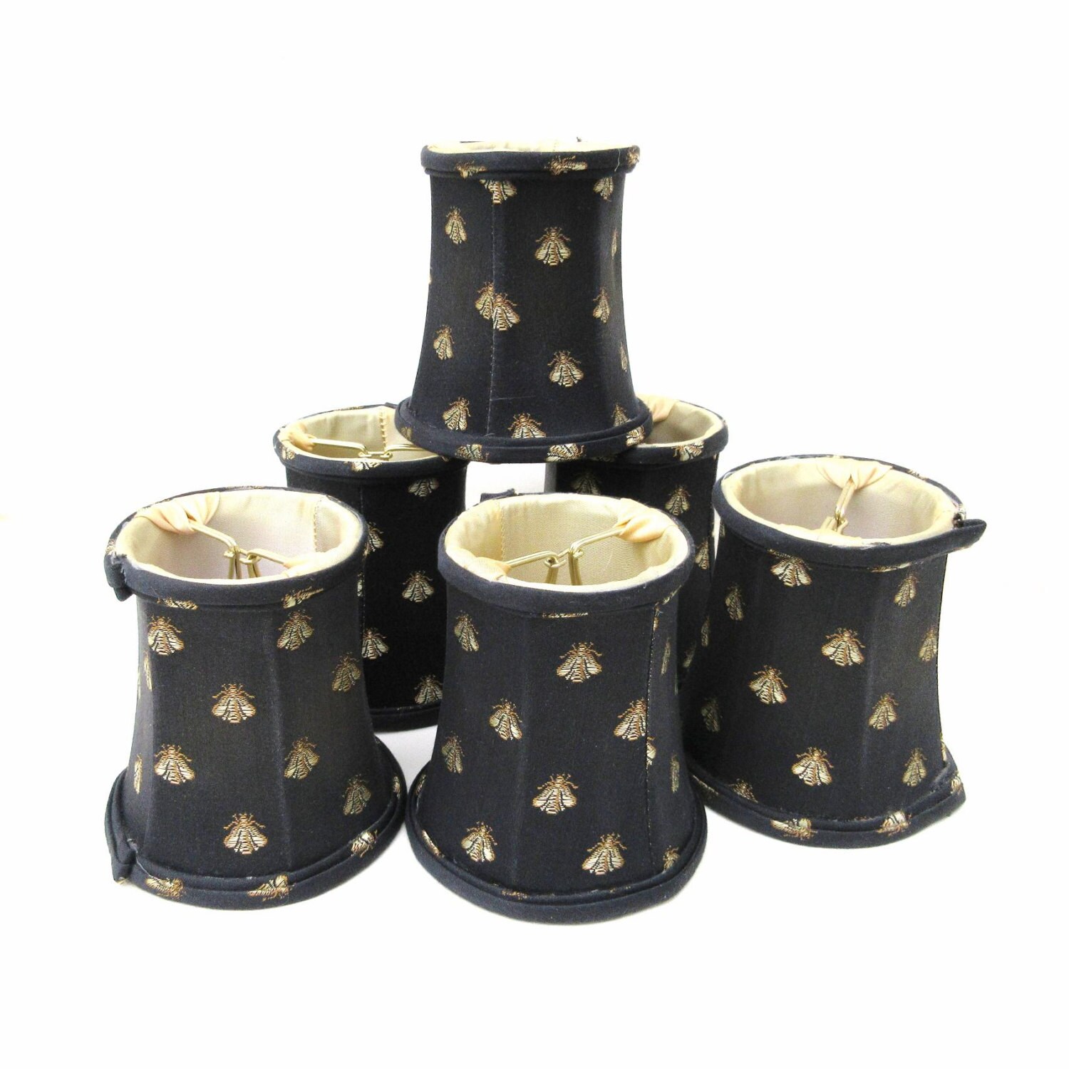 Vintage Lamp Shades / Clip On Light Shade / by WhimzyThyme on Etsy