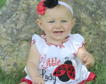 Ladybug Outfit Ladybug Baby Girl Dress Newborn Baby Girl Clothing Newborn Girl Take Home Outfit Dress New Baby Gifts Little Lady