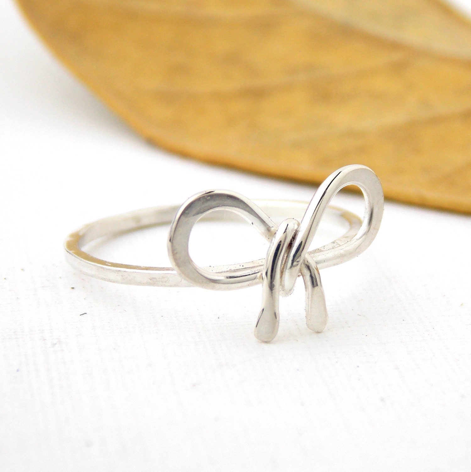 Me Knot Bow Ring sterling silver by RitoOriginals on Etsy