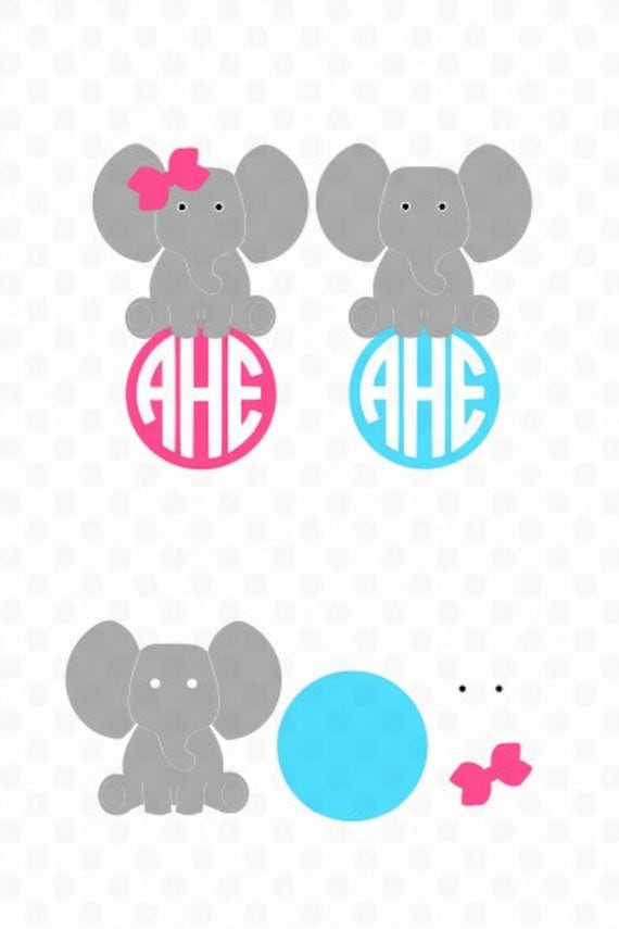 Download Elephant Svg, Baby Elephant Svg, Elephant Monogram Svg ...