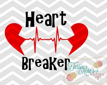 HeartBreaker Valentine, Heart Breaker, SVG,DXF,EPS, Png, Heart Breaker Design, Valentine Design,