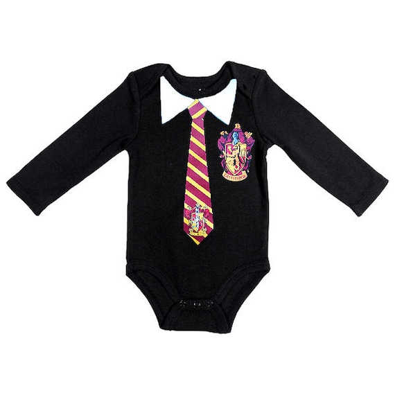 Harry Potter Gryffindor Uniform Baby Onesie by CutieButtsBoutique