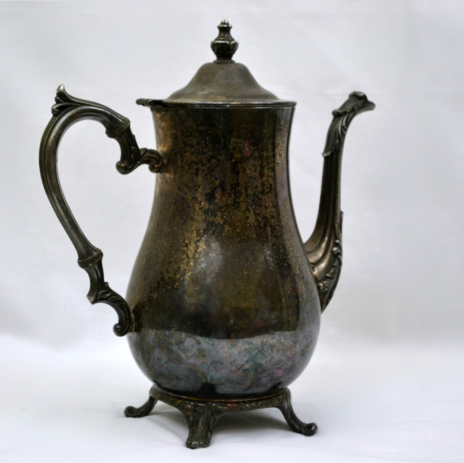 Silver Plate Teapot by International Silver Co by AtomicHostess