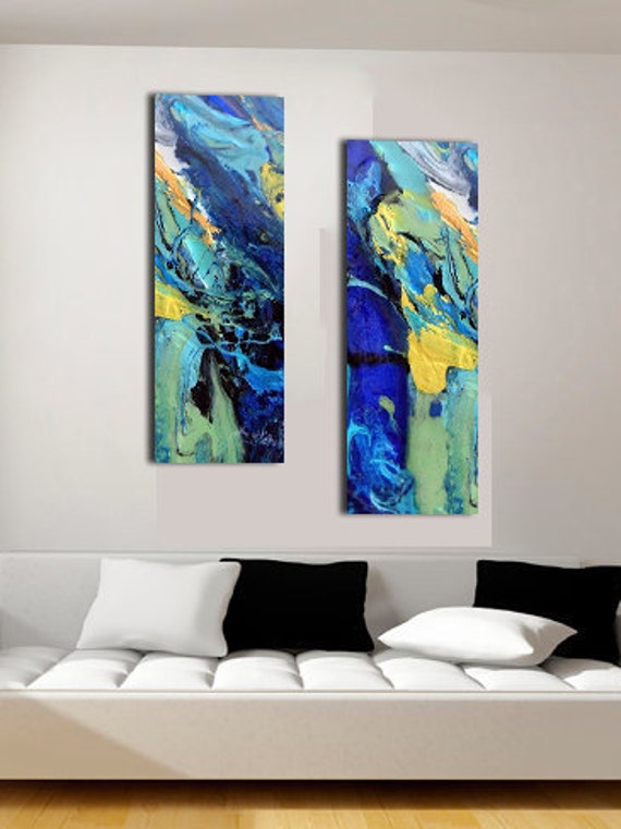 Trending wall art Contemporary decor Diptych Abstract