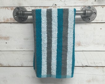 Industrial Towel Bar, industrial towel rack, rustic towel bar, towel holder, bath towel bar, industrial towel bar, pipe towel bar