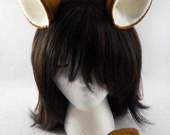 Clip-On Deer Ears and Tail