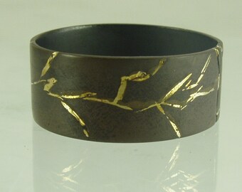 Kintsukuroi Wedding Band,Jewelry,Rings,Kintsukuroi ring,Kintsugi wedding ring,Wedding Bands,wedding,wedding ring,mans ring,engagement ring