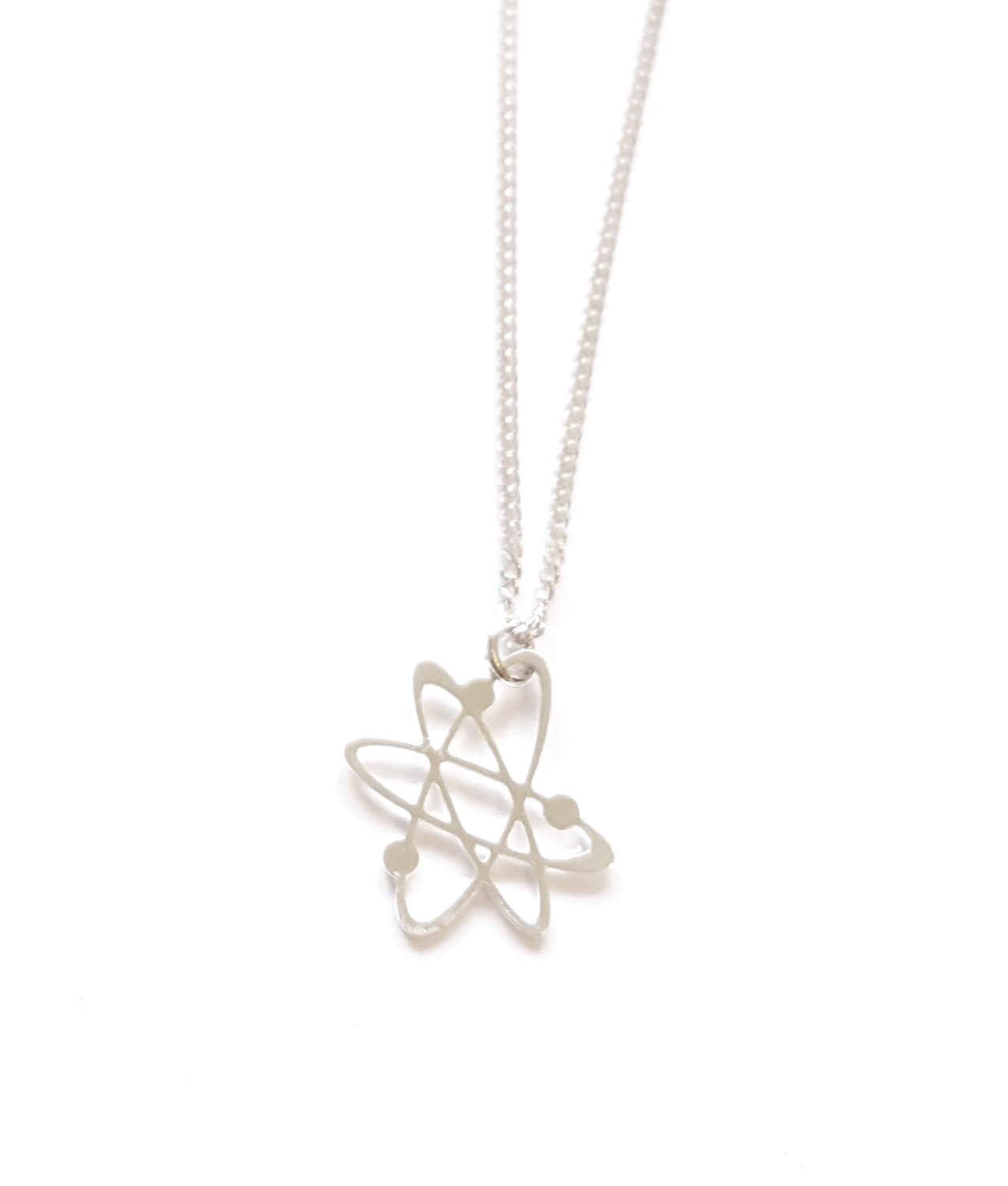 Atom Necklace Scientific Jewelry Science Necklace The Big