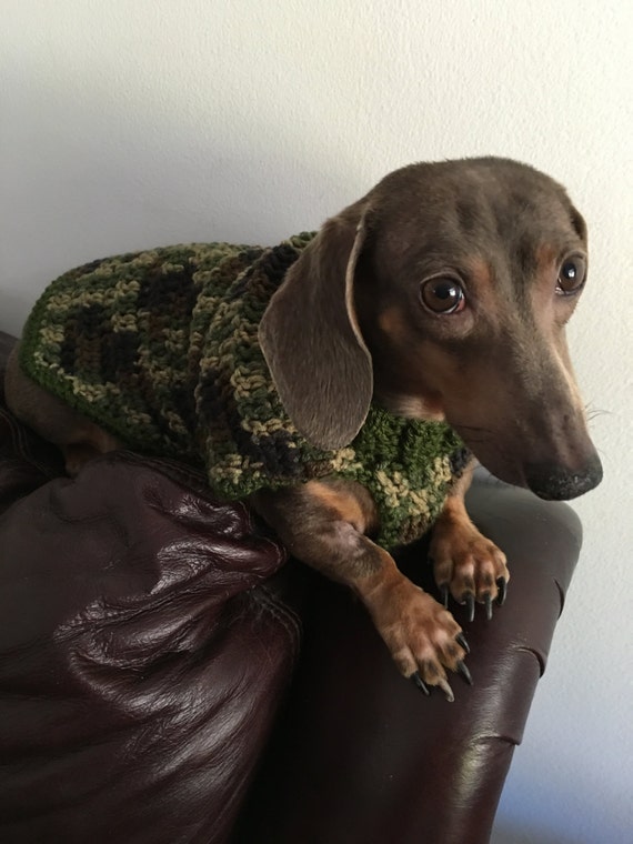 Military Yarn Color Dog Sweater for your favorite pet of the