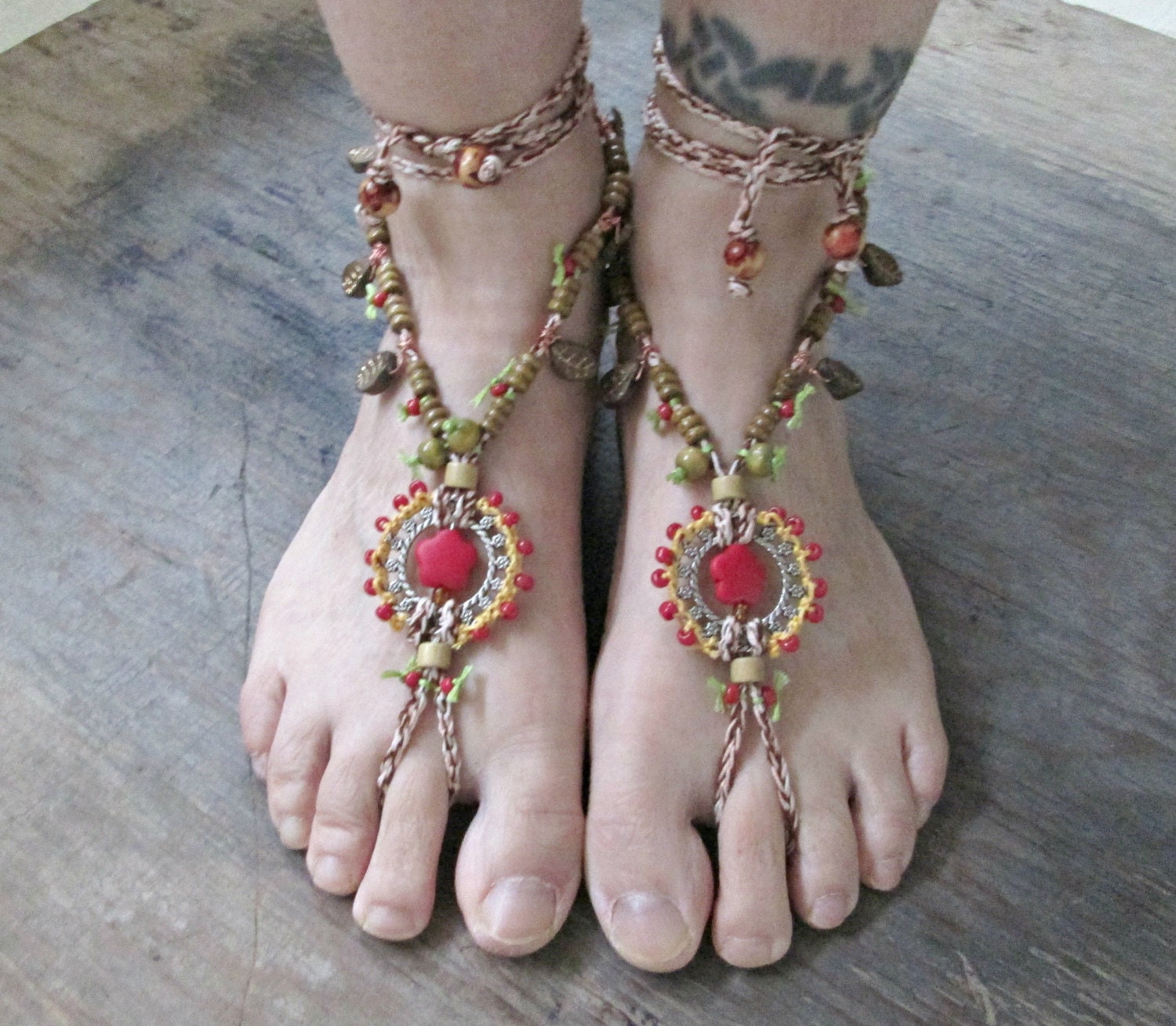Beaded Barefoot Sandals Foot Jewelry Barefoot Sandals