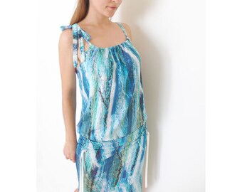 Digital / PDF Sewing Pattern n.37 Summer Women's/Girl Jersey / Knit dress / top SIZES from 38 to 54