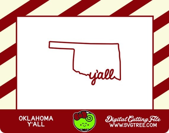 Download Oklahoma SVG State Outline Boomer Sooner State Decor SVG Files