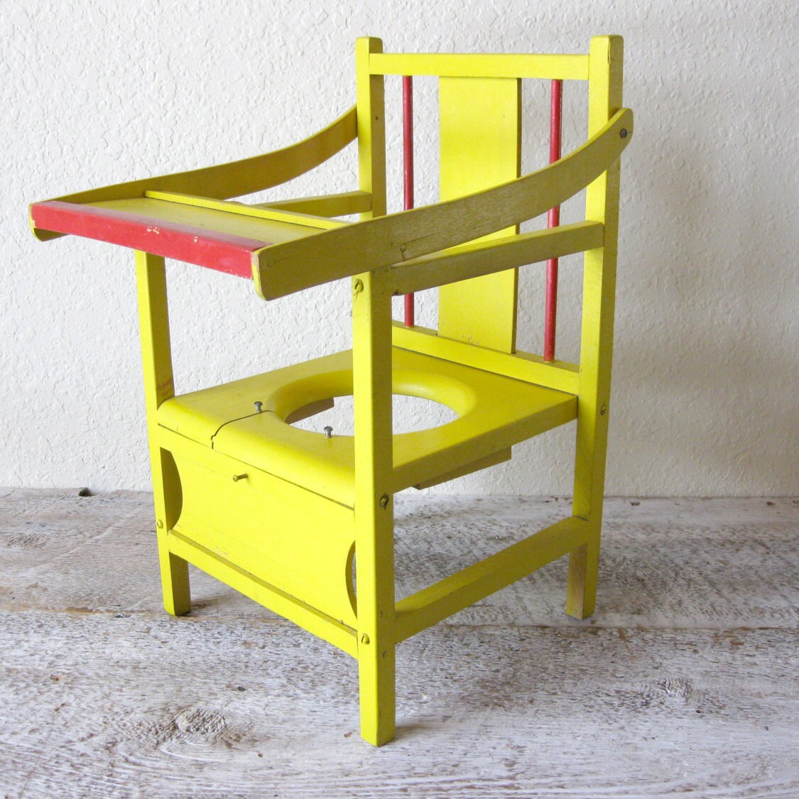 Vintage wooden potty chair