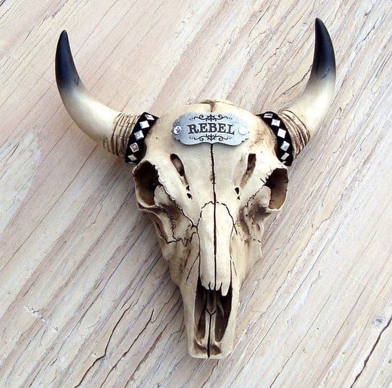 Items similar to Cow Skull Decor, Southwestern Decor, Faux Taxidermy Head, Western Decor, Cow