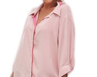 Plus Size Clothing | Women's Classic Shirt | 3/4 sleeve | Plus Sizes for Full Figure Women