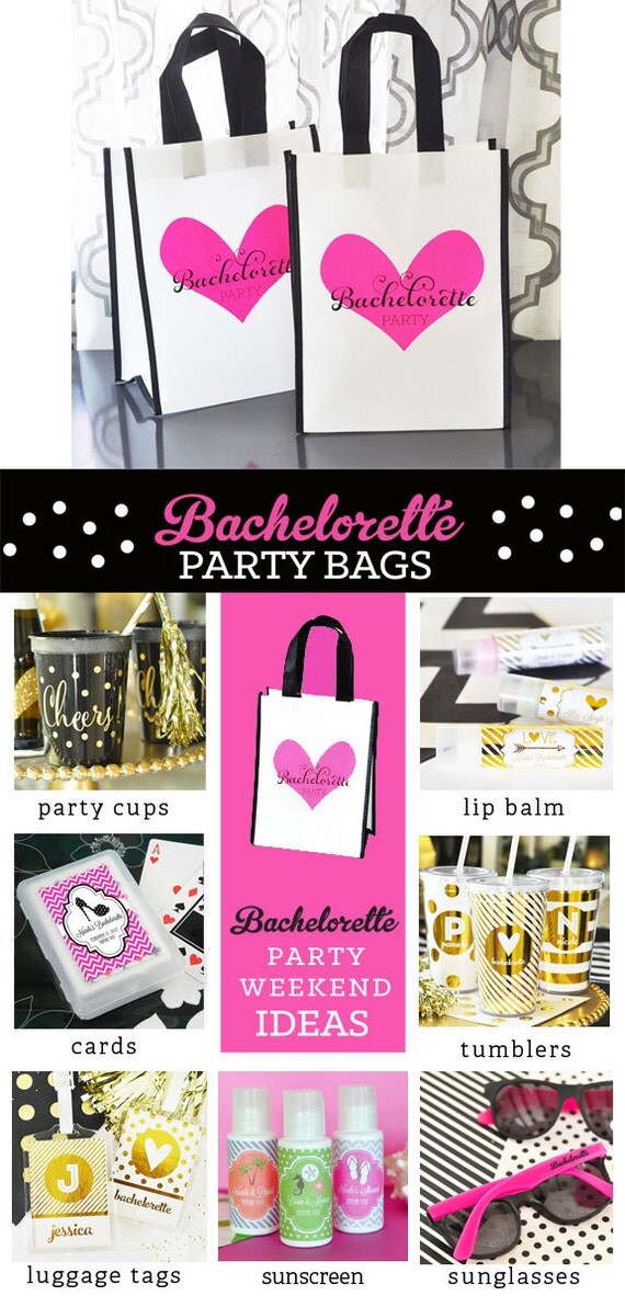 Items similar to Bachelorette Survival Kit Bags Bachelorette Party Weekend Bags Bachelorette