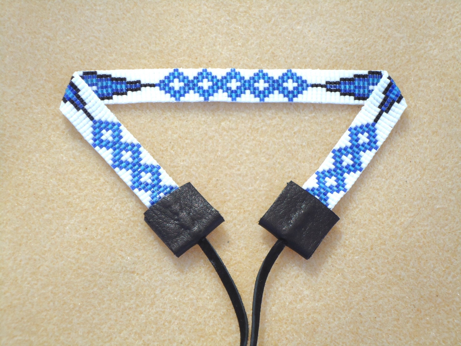 SALE Seed bead choker Native American inspired loom choker