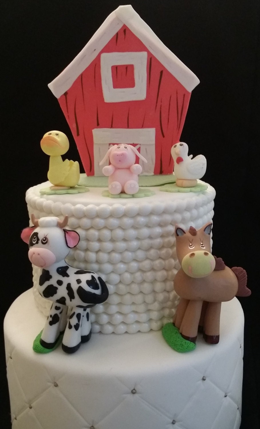 Farm Birthday Cake Red Farm Cake Decoration Farm Animals