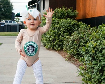 Girls Frappe Costume , Toddler Halloween Costume , Girls Coffee Costume, Coffee Outfit , Coffee Baby Outfit, Cappuchino costume, Frappuccino