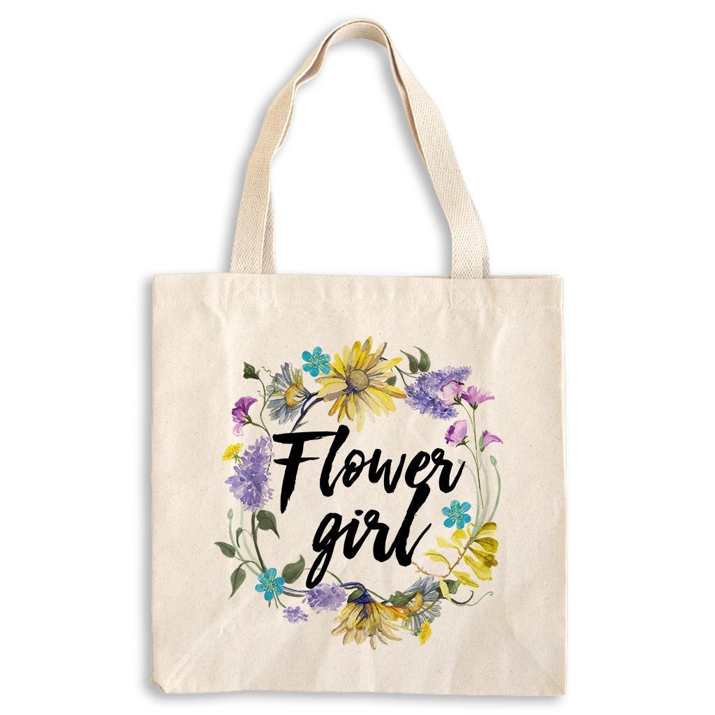 Flower Girl Tote Bag Flower Girl Bag Flower Girl Tote