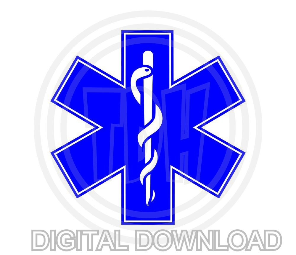 Download Paramedic Star of Life Digital Download SVG DXF EPS