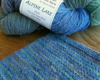Alpine Lake Sock Yarn, Colorado-Grown Wool, 3.5 oz