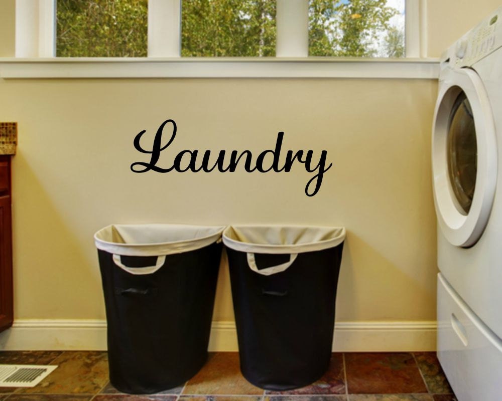 Laundry Decal Laundry Wall Decal Laundry Vinyl Decal Laundry