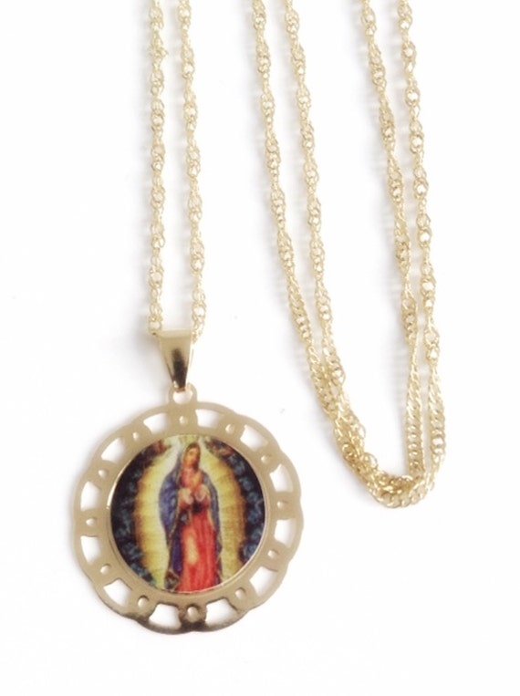 Virgin De Guadalupe Gold Necklace 50