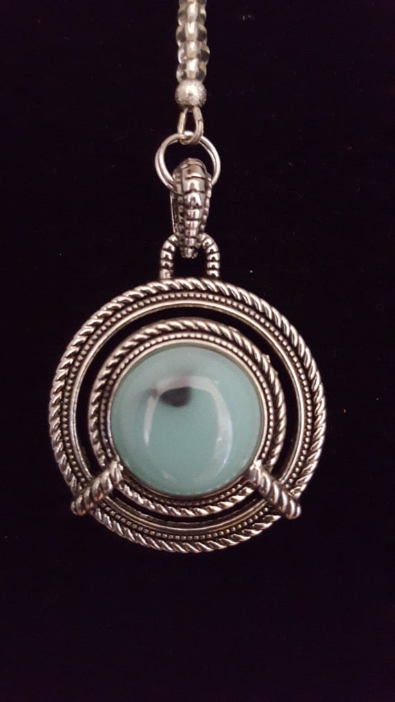 Jade Circle Pendant Necklace