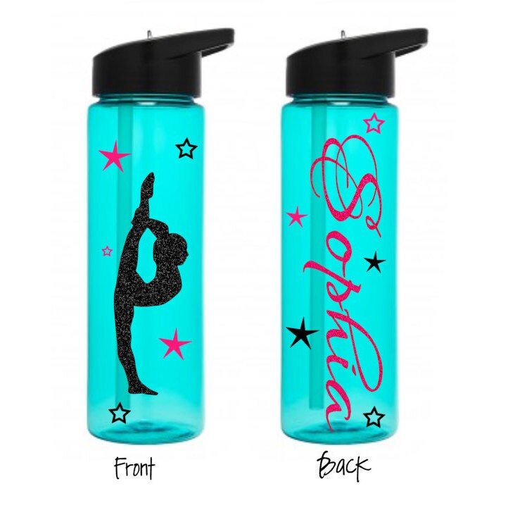 gymnastics water bottle cheer water bottle cheerleader water