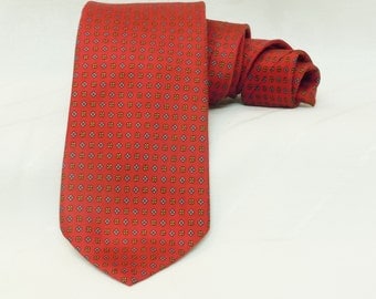 Red Christian Dior men's tie