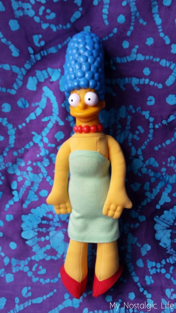 90's Toys Vintage Marge Simpson Plush Doll Toy