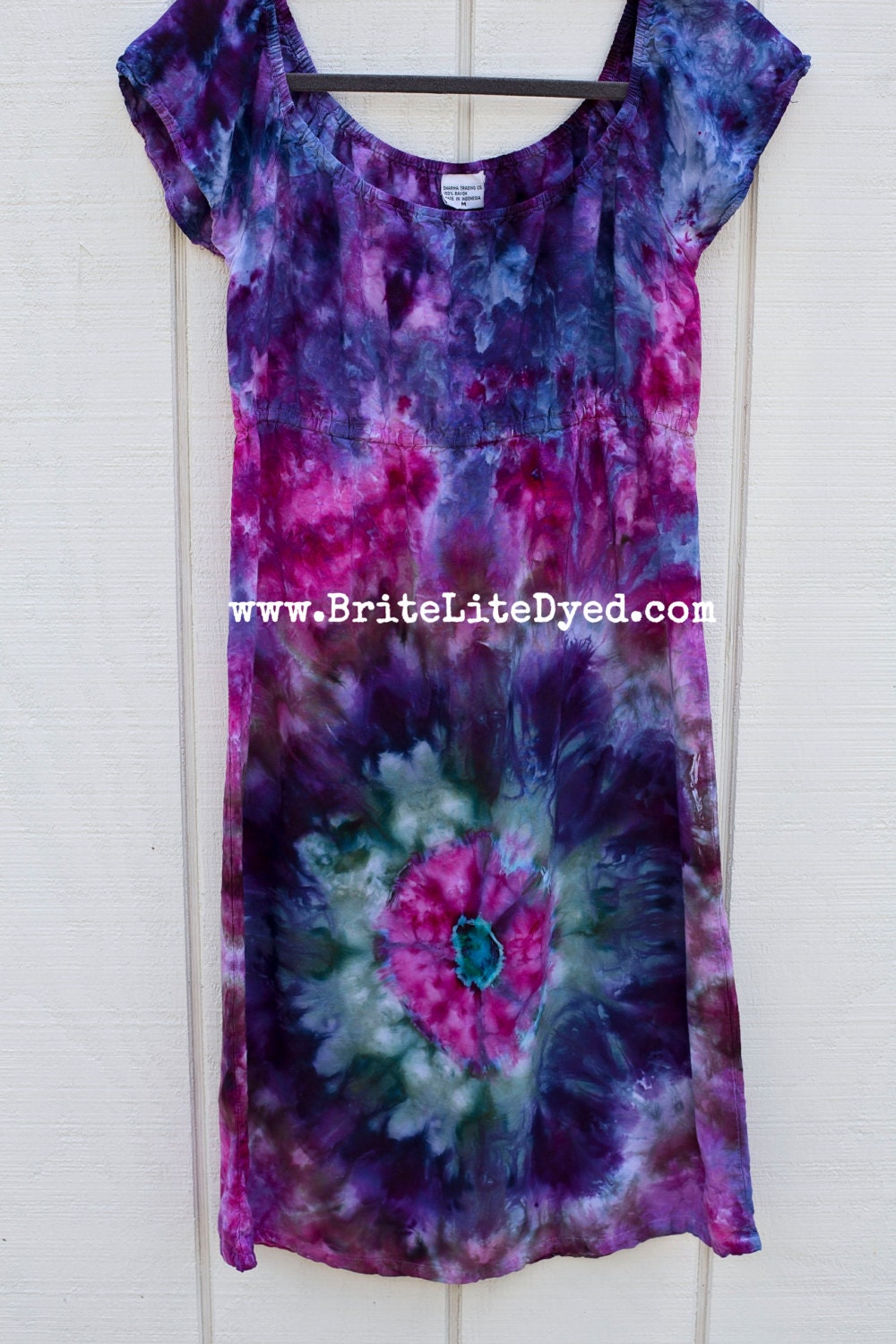 Tie Dye Dress Womens MEDIUM Gypsy Dress Tye Dye Dress