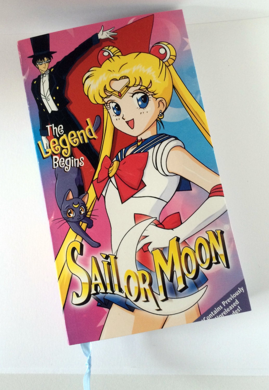 Sailor Moon Recycled VHS Box Journal or Notebook Anime