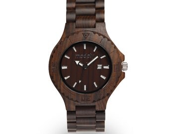 Handmade Wooden Watch, fathers day, Engrave Wood Watch, bamboo watch, Groomsmen watch, man watch, wooden watch for man, man wooden watch