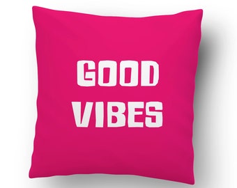 Good Vibes Throw Pillow Cover