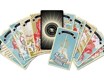 Madam Clara Sees All! Indie Fortune Teller Tarot Card Deck Includes Velvet Pouch - great beginner's deck!