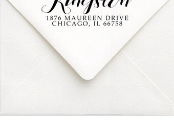 Future Mr & Mrs Stamp - Wedding Address Stamp - Personalized Engagement Gift - Rubber Stamp - RSVP Address Stamp - Mr and Mrs Envelope Stamp