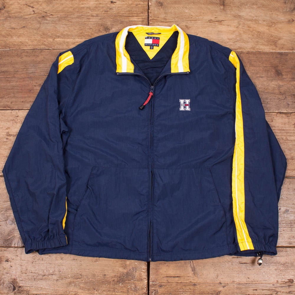 Mens Tommy Hilfiger Vintage Windbreaker Waterproof Jacket