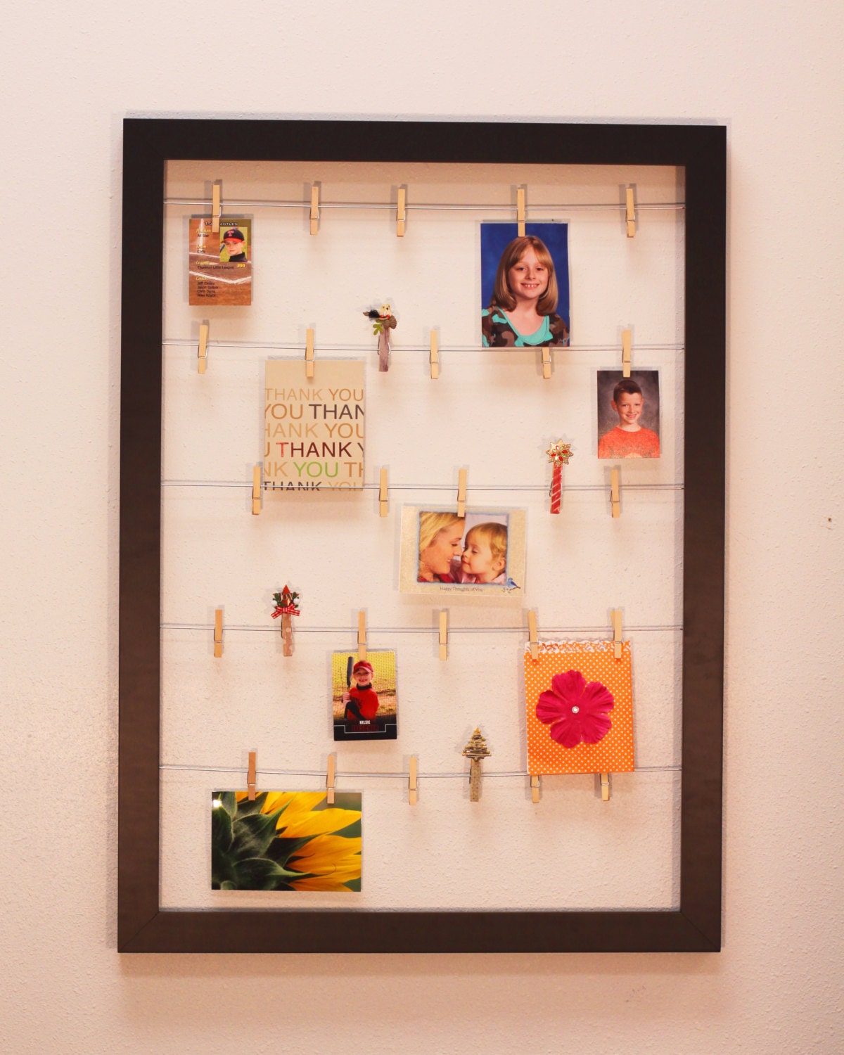 Photo Board Organizer Frame Memo Board Art Organizer