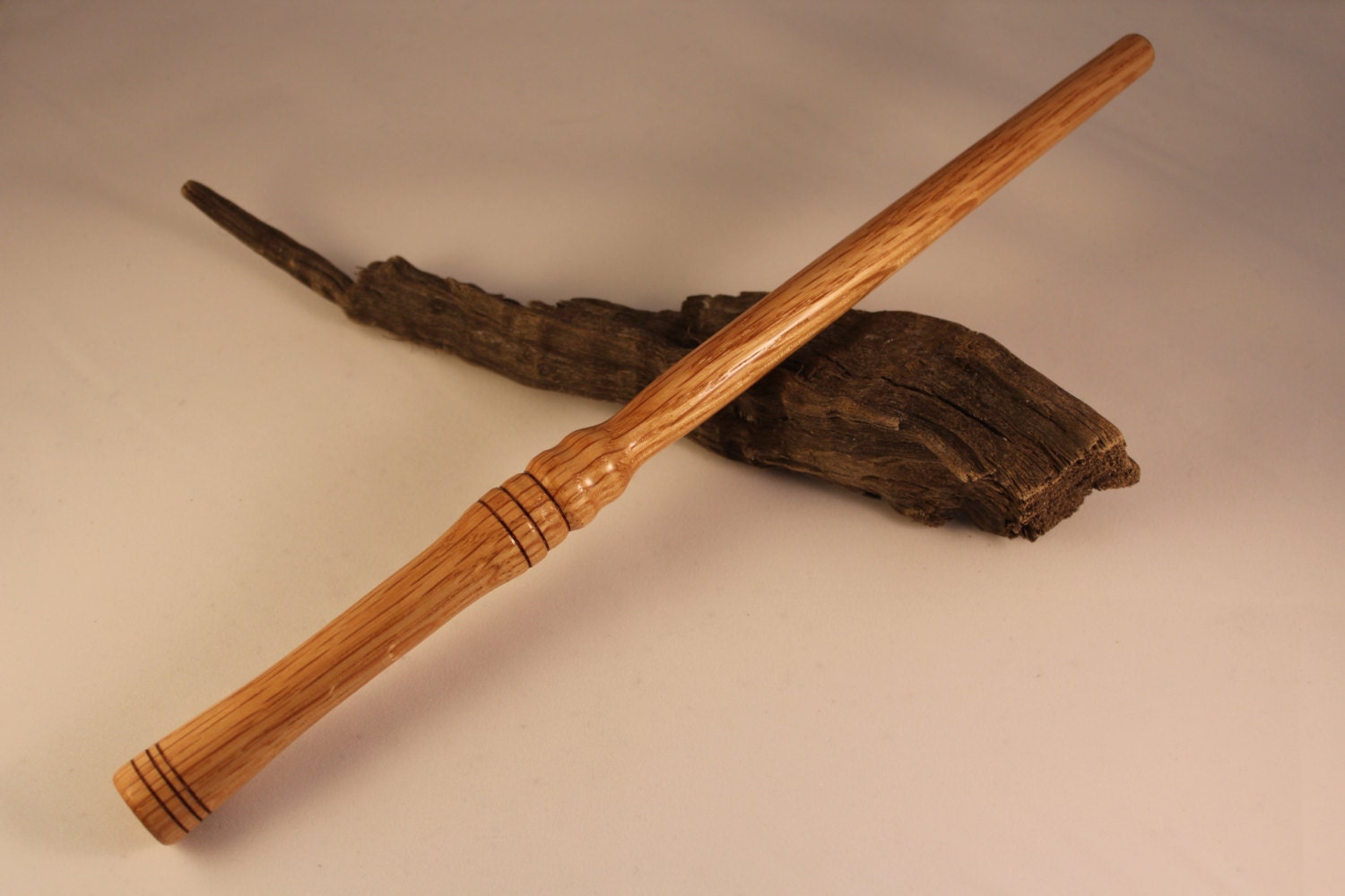 Wood turned wand