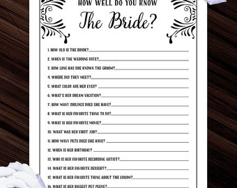 Bridal questionnaire | Etsy