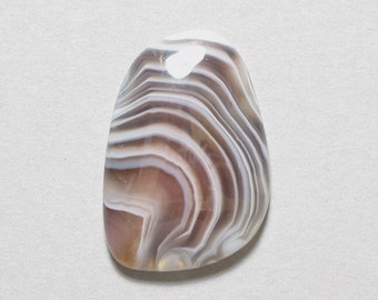 BOTSWANA AGATE cabochon freeform 20X29mm designer cab