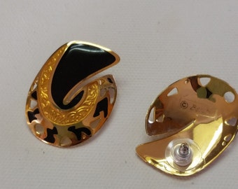 1990 Designer Biche de Bere Earrings, Runway Earrings, Contempory Designer Earrings, Modern Design Earrings