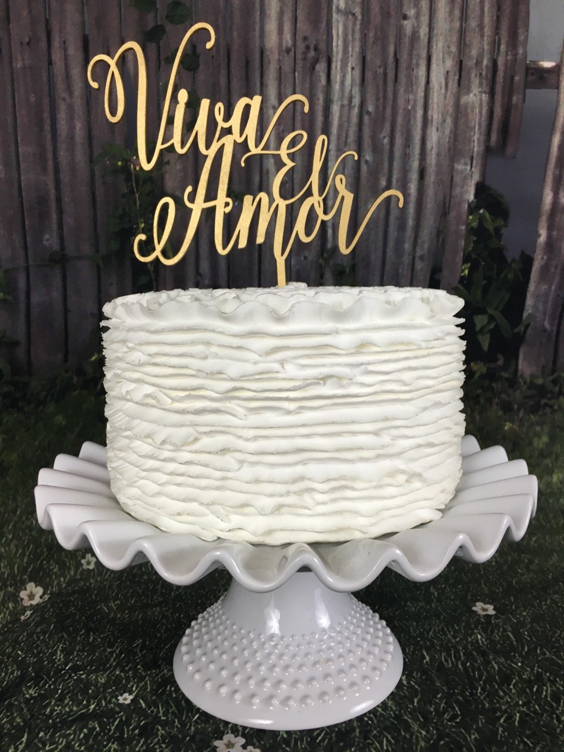 Viva El Amor cake  topper  Wedding  Cake  Topper  Engagement 